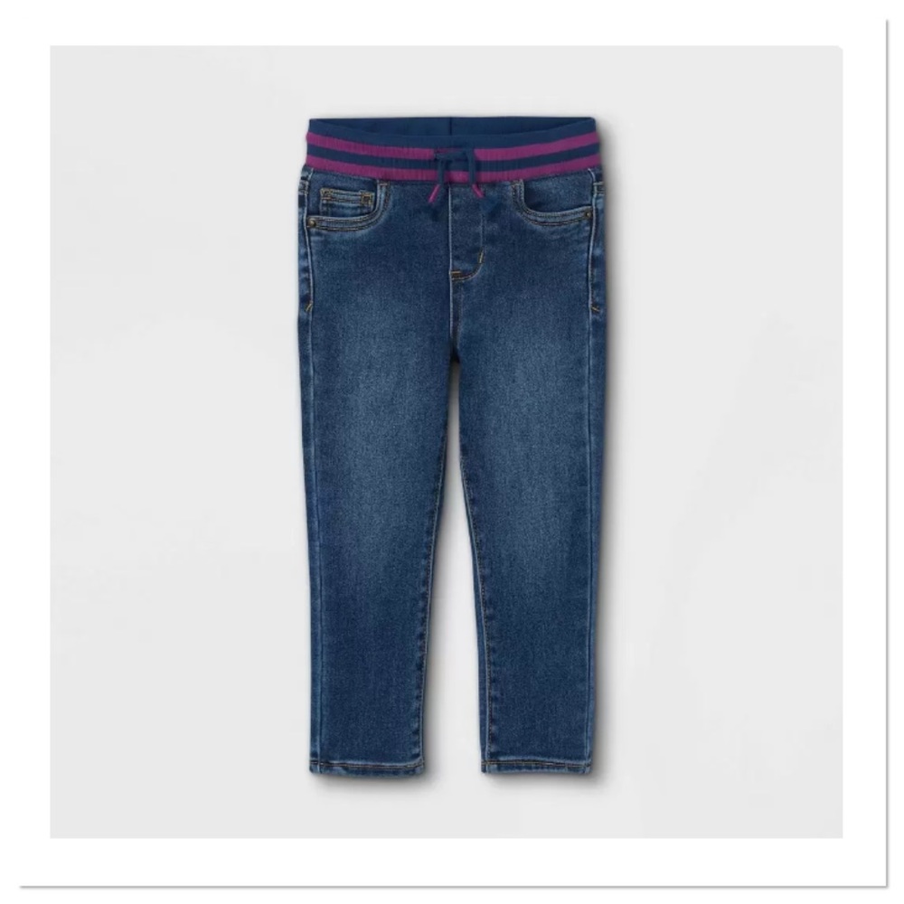 Girls Mid-Rise Skinny Jeans 12M Cat & Jack